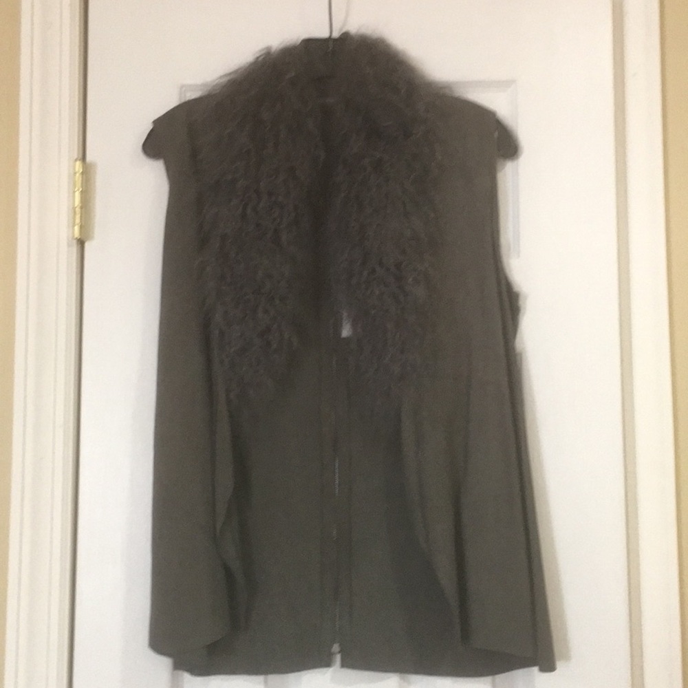 NWT leather vest